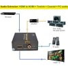 premiumcord hdmi 4k audio extractor s oddelenim audia na stereo jack spdif toslink rca image1 big ies84665395