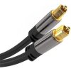 premiumcord kabel toslink m m od 6mm gold design 3m ien359201