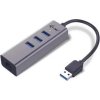 i tec usb 3 0 metal hub 3 port gigabit ethernet ien269878
