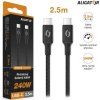 datovy kabel aligator power 5a 240w usb c usb c 2 5m image1 big ies99655010