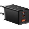 baseus gan5 pro rychlonabijeci adapter 2x usb c usb a 65w cerna ien482569