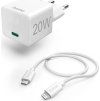 hama set rychla usb nabijecka usb c pd 20 w kabel usb c lightning 1 m ien460434