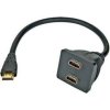 Adapter HDMI rozdvojka M - 2x F konektory