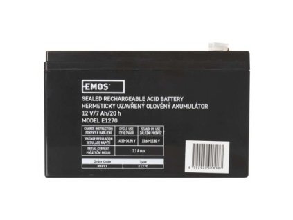 bezudrzbovy oloveny akumulator 12 v 7 ah faston 4 7 mm i6663