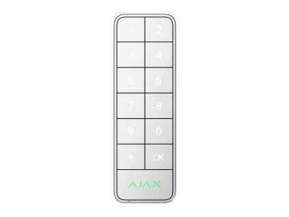 Render Ajax Superior KeyPad Outdoor Fibra white front jpg