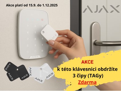 Ajax Keypad Plus akce 3 kusy AJAX TAG Zdarma