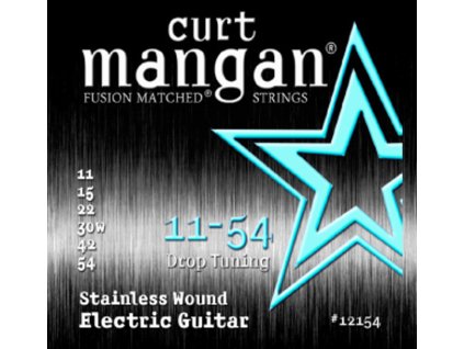 Curt Mangan Strings - 11-54 Drop Tuning Stainless Wound struny pro elektrickou kytaru
