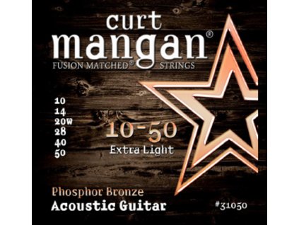 Curt Mangan Strings Akustika - 10-50 Phosphor Bronze struny pro akustickou kytaru