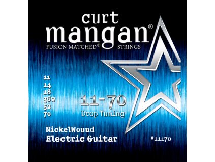 Curt Mangan Strings - 11-70 Drop Tuning Nickel Wound struny pro elektrickou kytaru