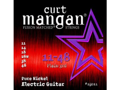 Curt Mangan Strings - 11-48 Pure Nickel struny pro elektrickou kytaru