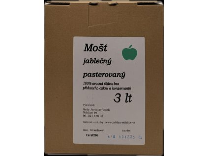 Jablečný mošt 3l