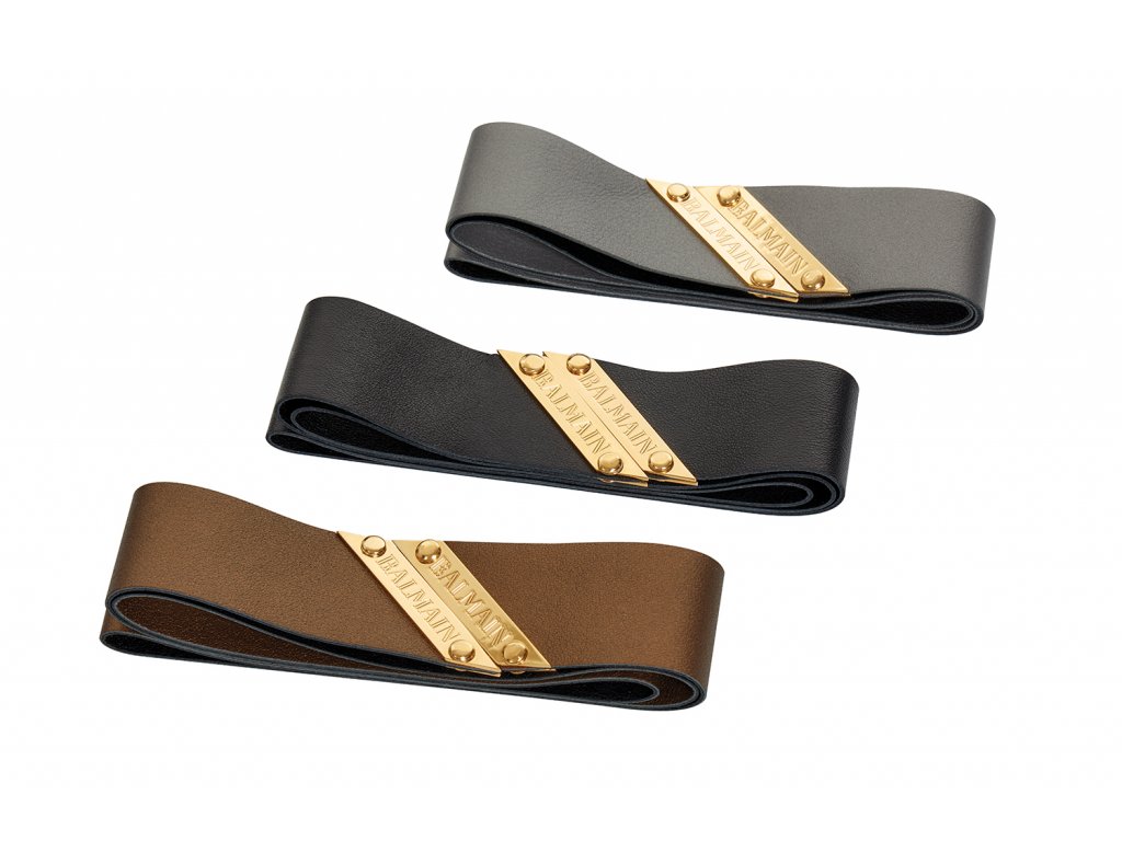 BALMAIN GENUINE LEATHER HEADBAND