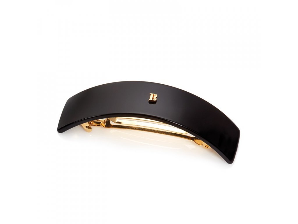 BALMAIN BARRETTE POUR CHEVEUX LARGE BLACK