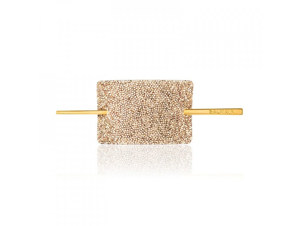 NOVINKA VLASOVÁ SPONA SWAROVSKI - LIMITED EDITION CRYSTAL GOLD HAIR BARRETTE FALL-WINTER 2020