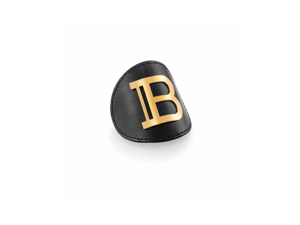 KOŽENÝ KLIP DO VLASŮ - LIMITED EDITION GENUINE LEATHER HAIR CLIP GOLD FALL-WINTER 2020