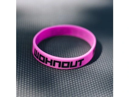 Gumový náramek Wohnout růžový