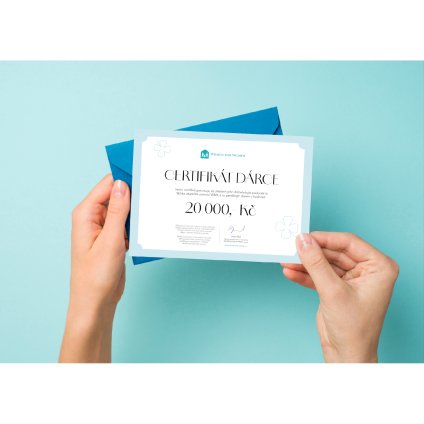 W4W Certifikát Mockup 20 000 Kč