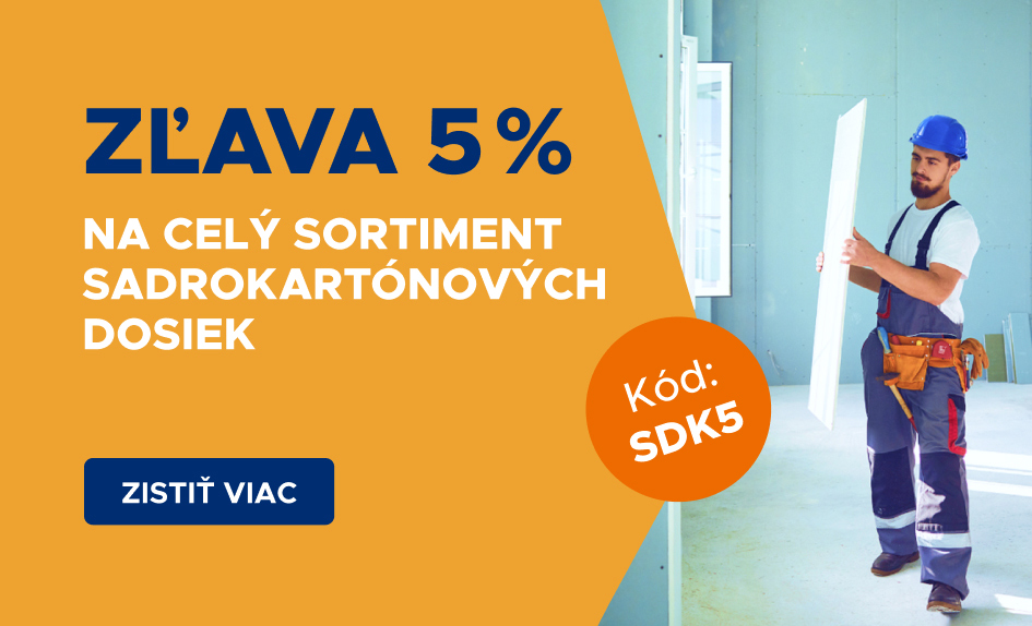 Zľava na sadrokartón s kupónom