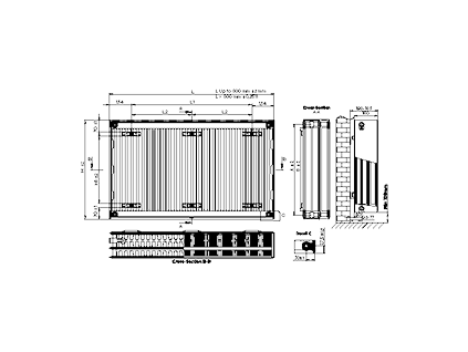 WOODCOTE Technoline radiator Typ 33 3