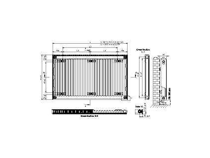 WOODCOTE Technoline radiator Typ 11 3