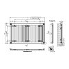 WOODCOTE Technoline radiator Typ 10 3