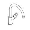 Grohe BauLoop - Drezová batéria, chróm 31368001