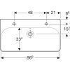 Geberit Smyle Square - Umývadlo 500.252.01.1
