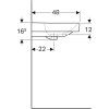 Geberit Smyle Square - Umývadlo 500.252.01.1
