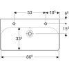 Geberit Smyle Square - Umývadlo 500.252.01.1