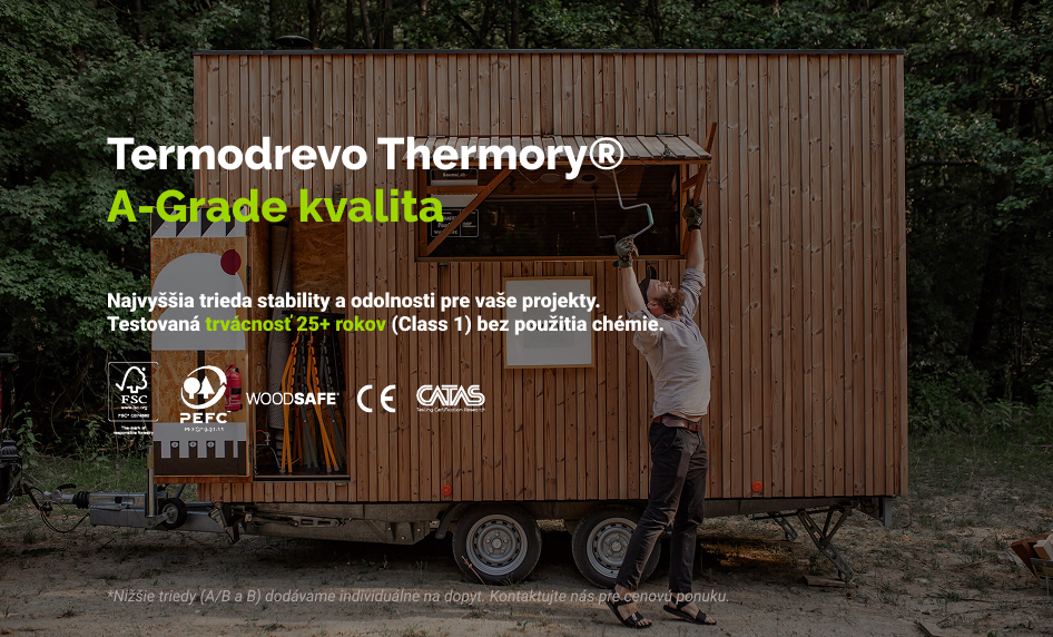 Termo Drevo na Saunu - Termodrevo Thermory - Stavba Sauny eshop Woodmaster