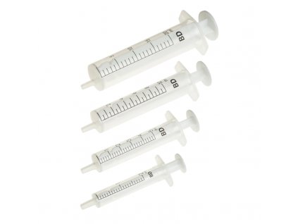 Injekční stříkačka 10ml, třídílná, LUER, jednorázová, sterilní (100 ks/bal)
