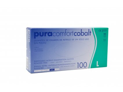 Pura Comfort Cobalt nitrilové rukavice, různé velikosti (100 ks/bal)