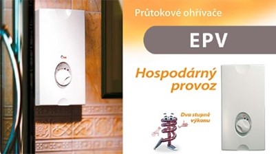 Průtokový ohřívač do sprchy - WTERM EPV