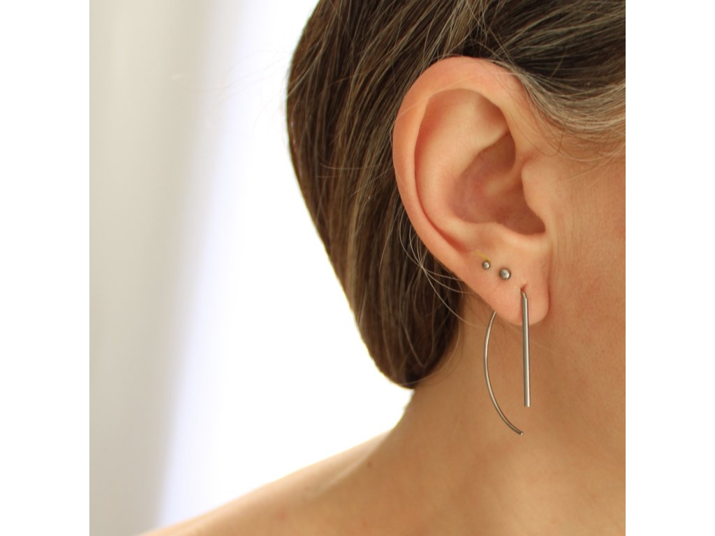 náušnice půlkruhy větší