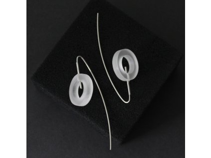 náušnice kroužky plexi