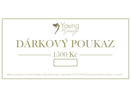 DÁRKOVÝ POUKAZ 1500
