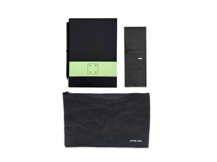 Set s kapsou pruhy green