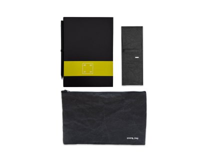 Set s kapsou pruhy olive