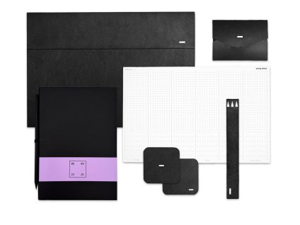 Designový pracovní stůl pruhy lavender