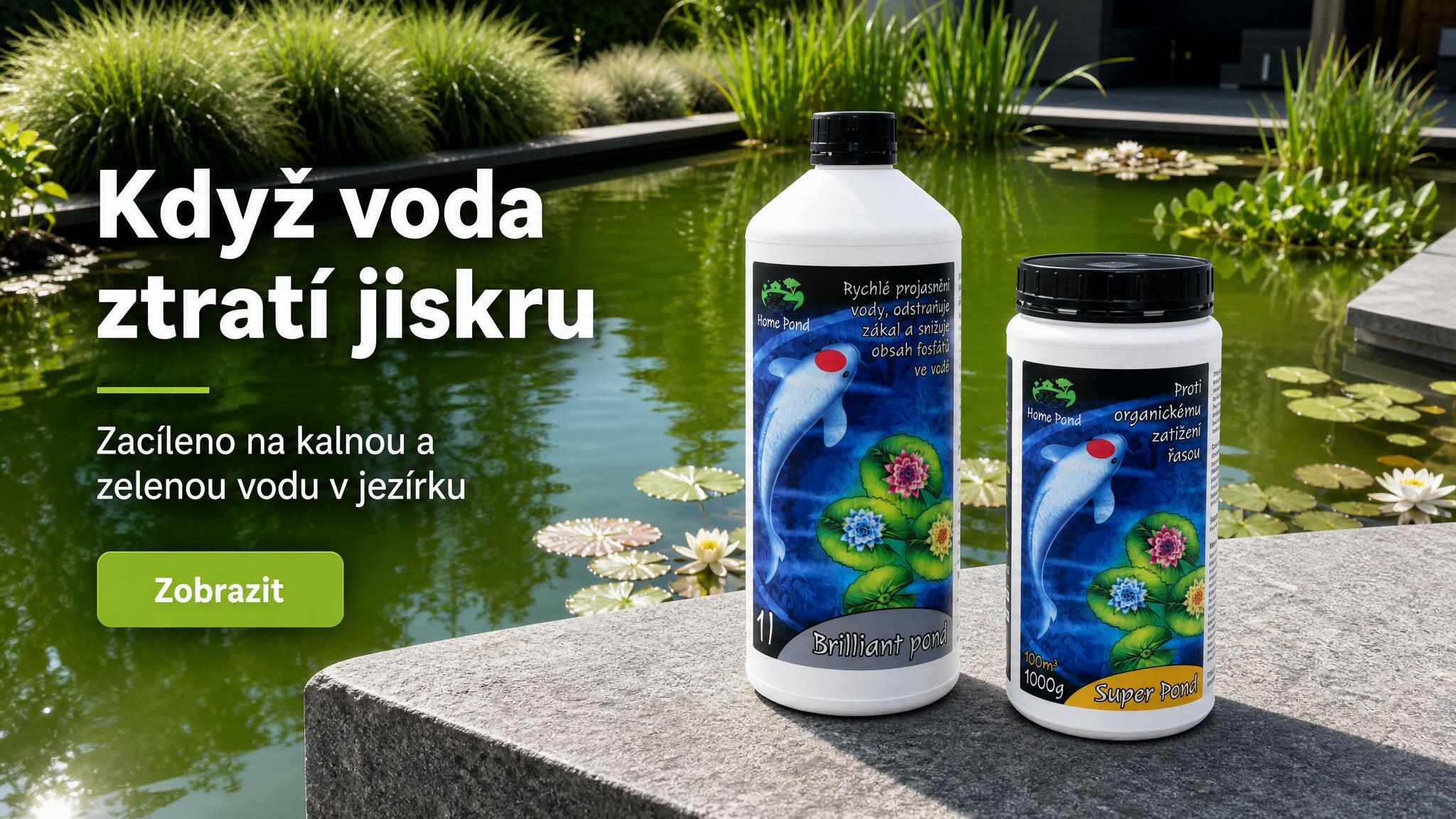 Přípravky proti zelené vodě