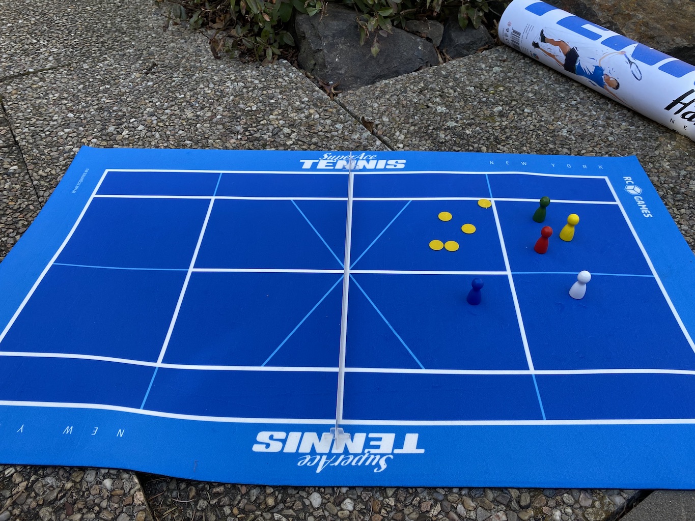 Tenis SuperAce - desková hra Povrch: hala