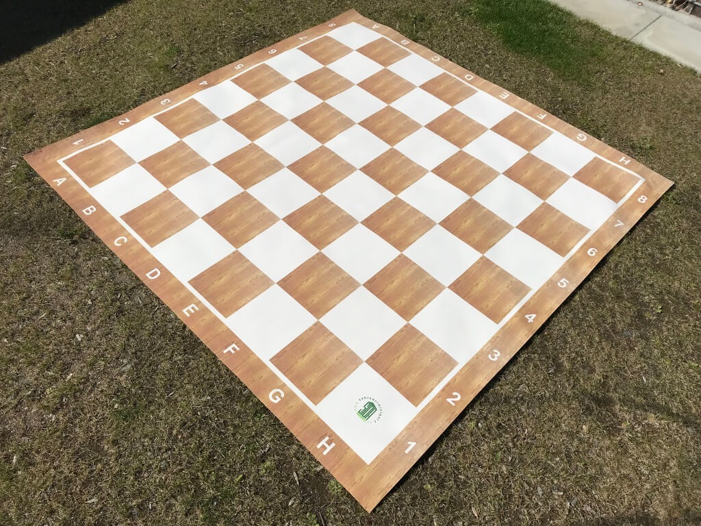 Hrací plocha - zahradní hry Banner: šachy/dáma