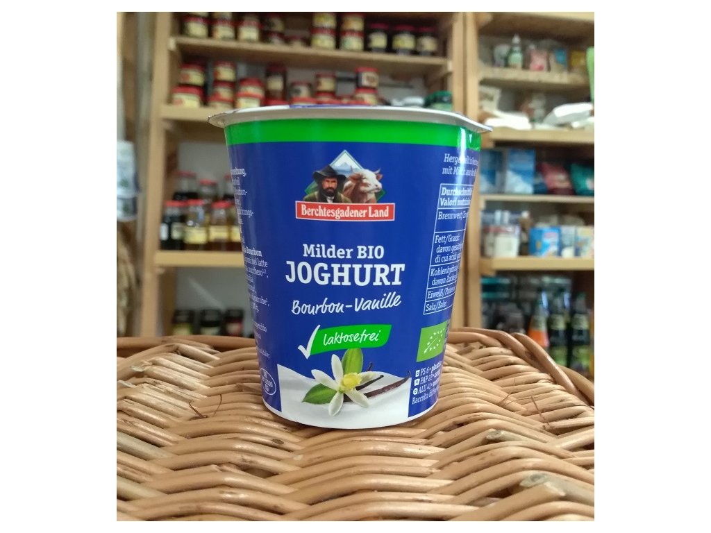 jogurt bio bez laktozy vanilkový alpské mléko