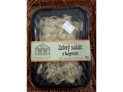 zelný salát s koprem