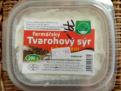 farmářský tvarohový sýr s kmínem