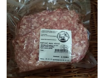 vepřové mleté maso farma rodiny němcovy dobříš