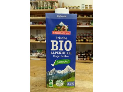 bio mléko čerstvé alpské bez laktózy plnotučné