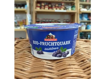 bio tvaroh borůvkový alpské mléko