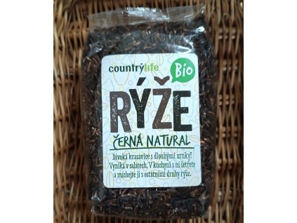 rýže černá natural bio countrylife