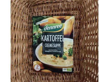 bramborová krémová polévka bio dennree